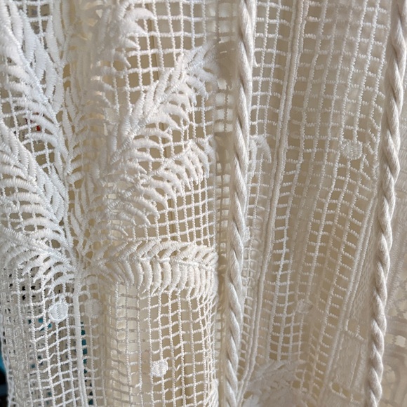 Farm Rio Morada Boa Guipire Off-White Dress - Picture 8 of 8